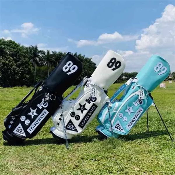 

pg golf bag bracket club green white black cloth waterproof light 3.2kg single shoulder, Black;red