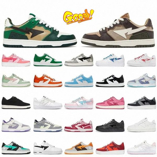 

bapestas baped sk8 sta casual shoes bapesta classic designer camo black white green red orange camouflage men women trainers sports sneakers