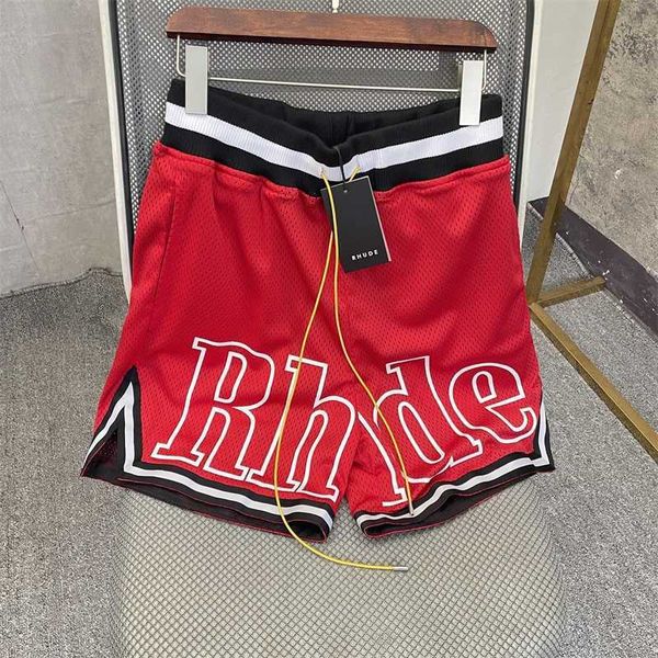 

rhude high street beach sports shorts loose hip hop basketball pants series men's and women's 84p0 9ey6, White;black