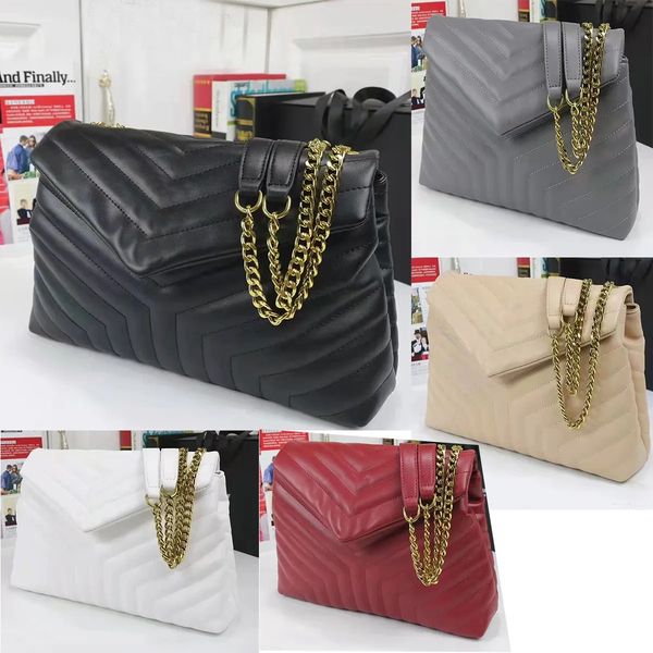 

luxurys designers bags women shoulder bags gold chain crossbody bag loulou leather handbag y letter tote bag woman wallet flip cover shoulde