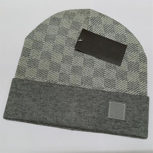 

women fashion designers beanie hat beanies classic caps hats mens winter warm cap men embroidery autumn spring296r, Blue;gray