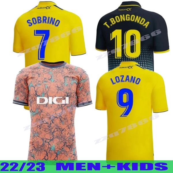 

22 23 cadiz rave soccer jerseys cadiz cf 2022 2023 lozano alex bodiger juan cala camiseta ascenso a liga santander de carnaval football shir, Black;yellow