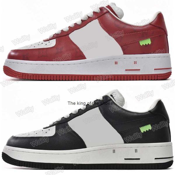 

2023 ogluxury shoes airforces 1 x lvs trainer af1 designer sneaker triple white comet red team royal gym green black blue men forces size 12