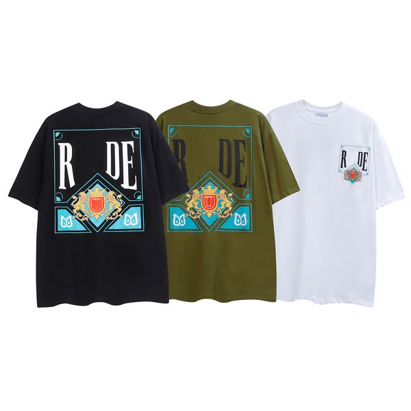 

summer men women designers t shirts loose oversize tees apparel fashion mans casual chest letter shirt luxury street shorts sleeve clothes, White;black