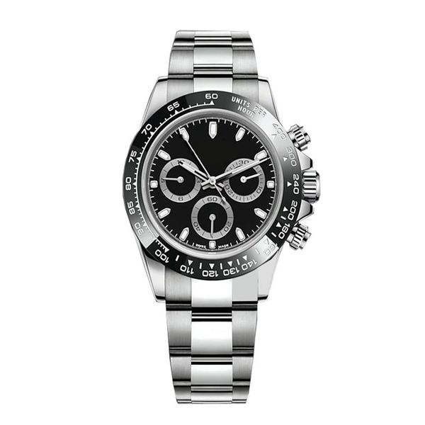 

40mm steel strap mens sports luxe horloge orologio di lusso reloj de lujo watch men all subdials work function automatic mechanica292i, Slivery;brown