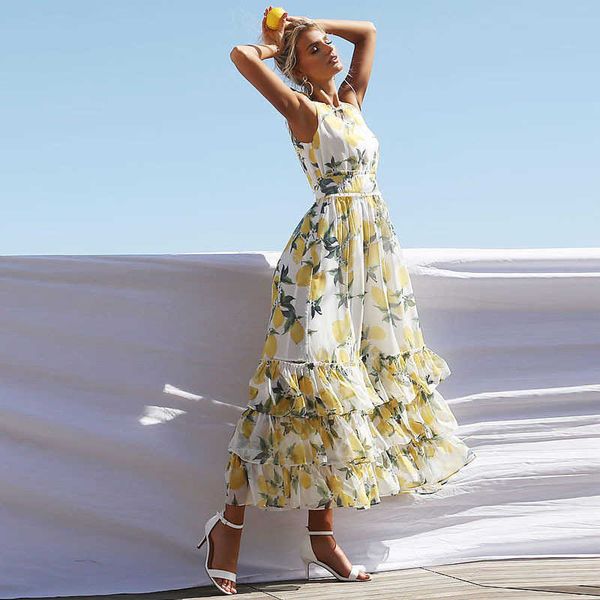 

casual dresses 2023 spring and summer new women's dress multi-layer strap leisure flower dress t230303, Black;gray