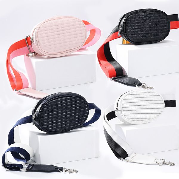 

waist bags outdoor sports pu leather women's fashion belt waist bag 230306