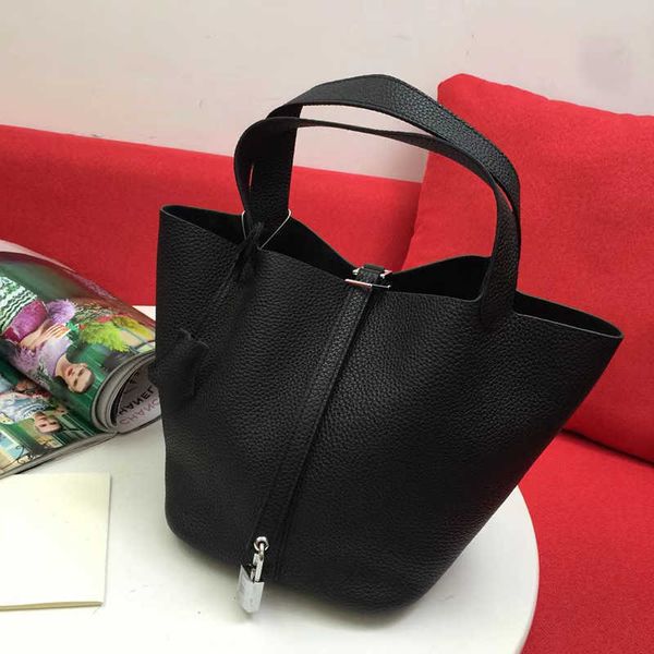 

crossbody bag classic vegetable picotin lock female genuine leather tote designer bucket cvn 38dp