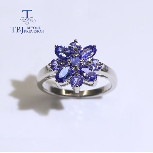 

wedding rings natural tanzanite ring 925 sterling silver fine jewelry for women nice gift classic design natural gemstone wife 230306, Slivery;golden