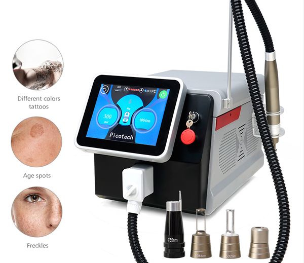

portable picosecond 532nm 1064 nm 1320 nm q switched laser tattoo removal machine skin rejuvenation beauty device
