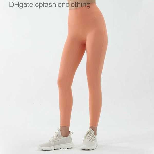 

designer yoga pants autumn and winter women 2022 running sports shark fitness high waist nude hip cropped pants lululemens women black 11t5p