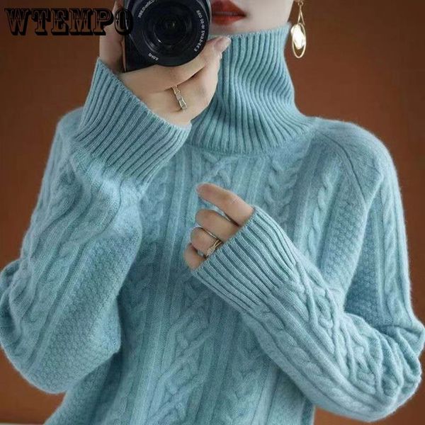 

women's sweaters women turtleneck sweater autumn winter warm soft knitted pullover female jumper women sweater turtle neck 230306, White;black