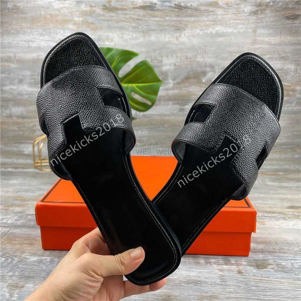 

womens summer sandals classic beach slide slippers real leather design shoe woman flip flops ladies sandali flat fashion designs, Black