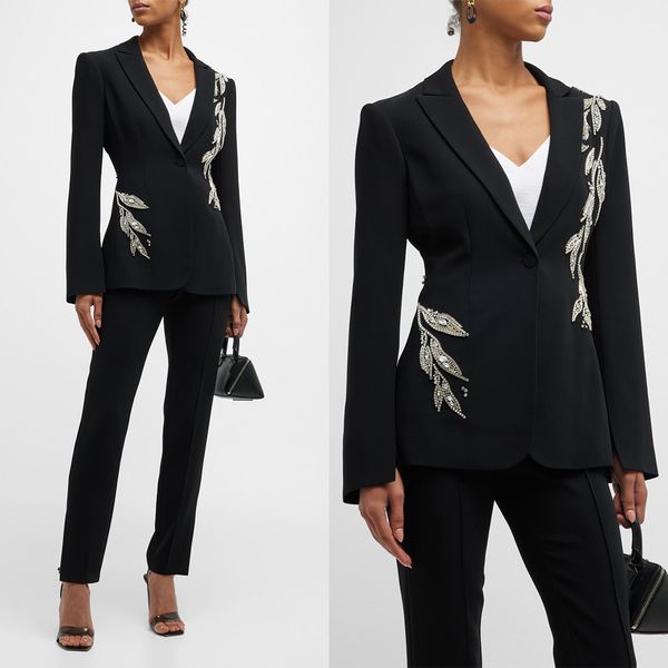 

designer fashion runway suit set women's slim fit single button jacket slim fit only coat, Black;red