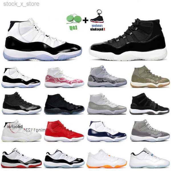 

2023 casual ale 11s jumpman basketball shoes for men women jubilee 25th anniversary bred concord 45 legend blue metallic silver space bbql, Black