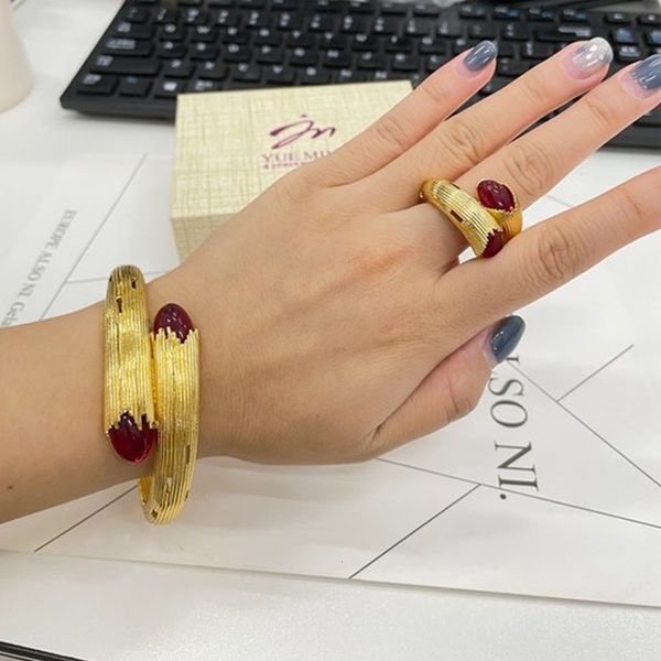 

bangle classic copper fashion gold color bracelet bangle gold plated good brazilian african jewelry for women lady party wedding gift 230306, Black