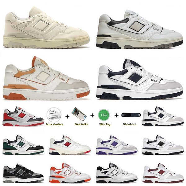 

550 men women shoes sneaker b550 rich paul panda white green red auralee sea salt burgundy boston varsity gold black grey unc blue mens trai