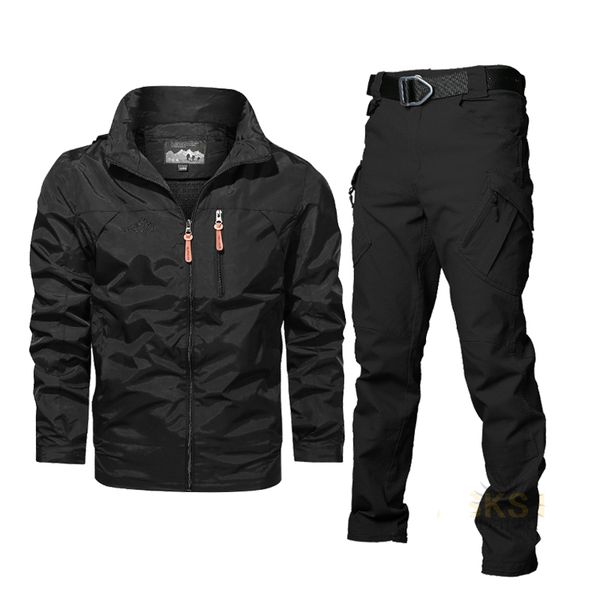 

men s jackets tactical suit spring autumn outdoor breathable fishing clothes wear waterproof windproof pants 230306, Black;brown