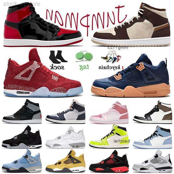 

2023 casual 4s trainers jumpman basketball shoes columbia ii mens trainers 1 visionaire bred patent 1s taupe haze women sports oklahoma jgn0, Black