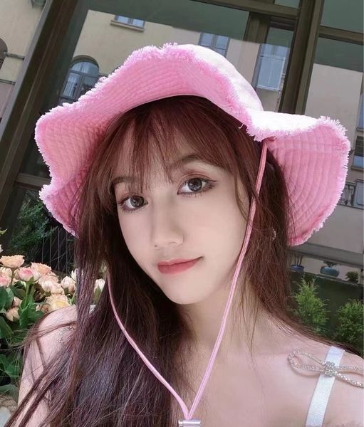 

wide brim hats bucket hats panama hat fashion solid color womens folding hat bucket hat cotton fisherman hat sunscreen beach hat 230306, Blue;gray