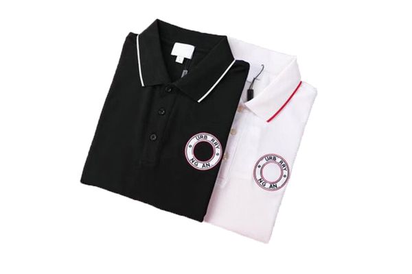 

summer designer polo shirts mens polos classic embroidery letter print, Black;brown