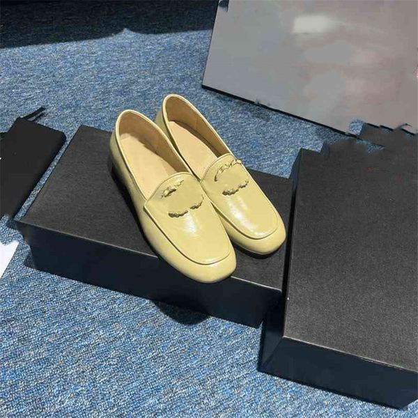 

dress shoes fashion women leather channel high heel letter logo party wedding tourism holiday casual flat shoes 04-05, Black