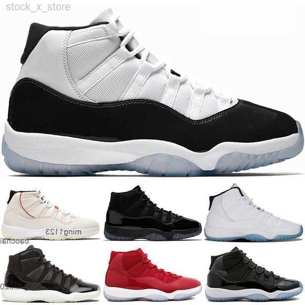 

2023 casual classic original 11s basketball shoes men 11 25th anniversary gamma blue bred high concord 23 45 prom night platinum tint space, Black