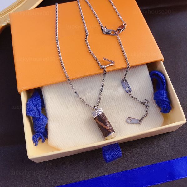 

new charming letter designer pendant necklace stainless steel pendant chain gift for girlfriend luxury hip hop jewelry gold silver optional