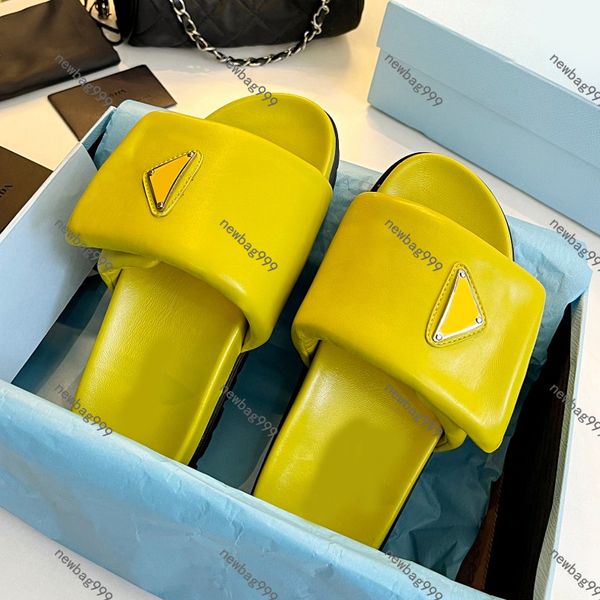 

2023 new tier quality women sheepskin slippers luxury designer scuffs sandal shoes the latest and super popular shoes womens sandals, Black