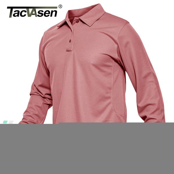 

men's casual shirts tacvasen summer long sleeve performance quick drying polos t-shirts mens tactical shirt golf team work shirts jerse, White;black
