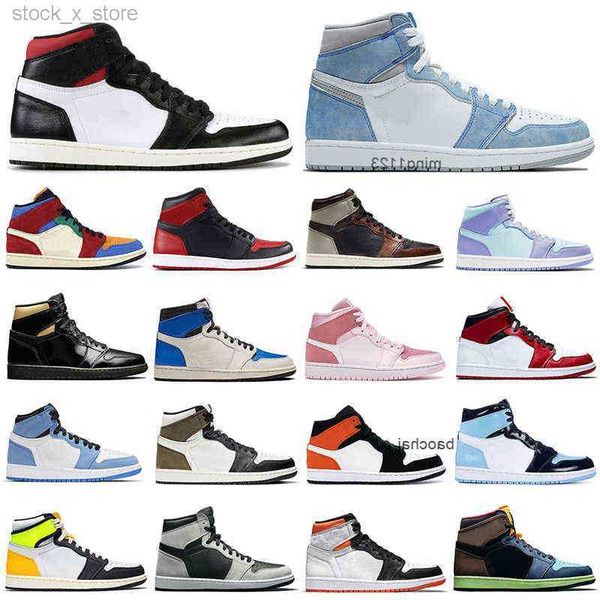 

2023 casual discount 1s men basketball shoes 1 hyper royal banned bred shadow chicago women mens trainers sports sneakers wholesale jordon j, Black