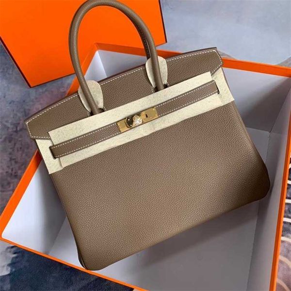 

designer bags birkins handmade genuine leather bag 2023 new bk lychee grain first layer cow lock buckle fashion single shoulder cross body h
