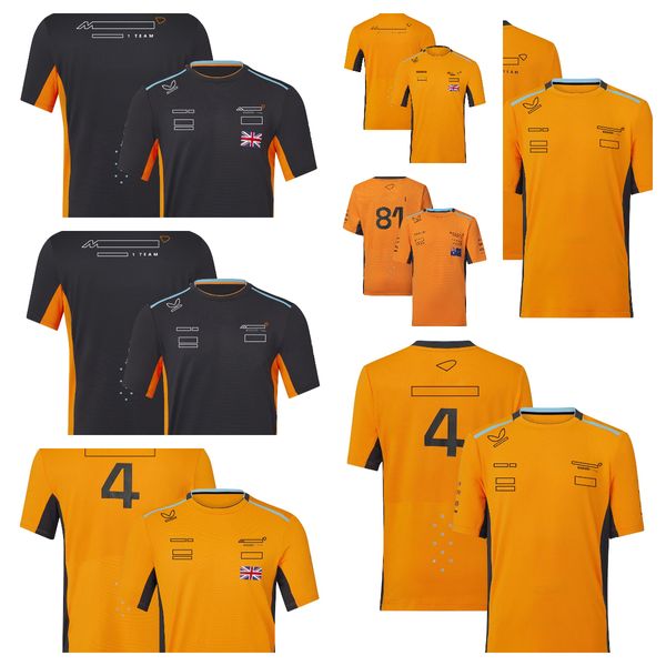 

2023 new f1 racing suit team driver with the same t-shirt with round neck and short sleeves customized men's work clothes.