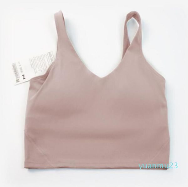 

lu bra align yoga sport high impact fitness seamless gym women active wear workout 22 sports same style 2022 sell, Gray