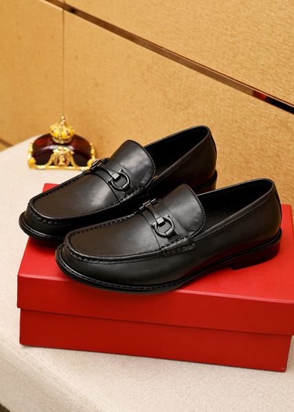 

2023 mens designer dress shoes genuine leather handmade wedding business formal oxford shoes male brand casual walking flats size 38-45, Black