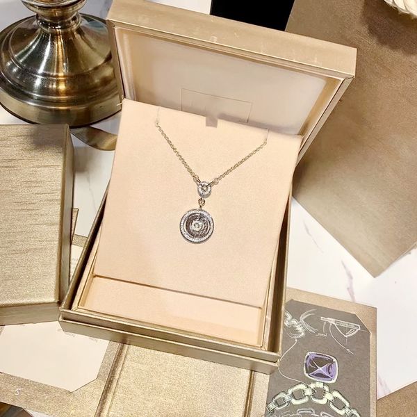 

designer necklace luxury necklace women charming pendant necklace simplicity letter pop set diamond necklace couple design jewellery very ni, Silver
