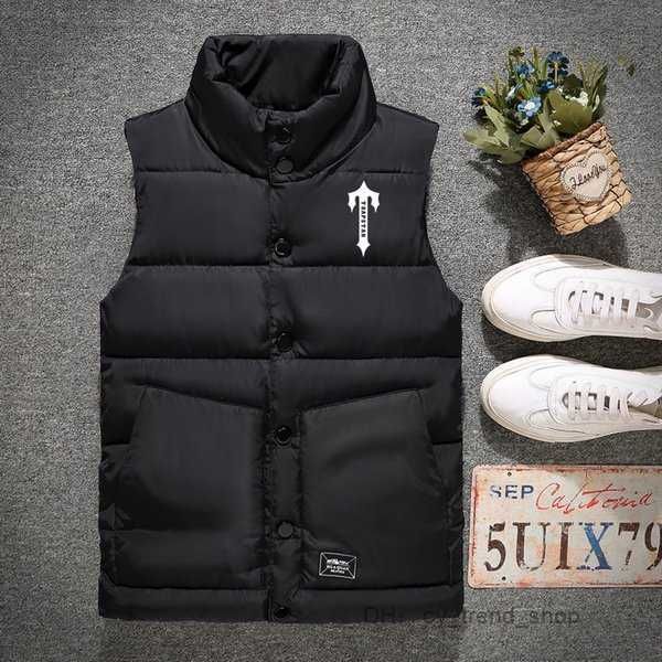 

men's jackets london trapstar jacket vests tyle real feather down winter fashion vest bodywarmer advanced waterproof fabric 38, Black;brown