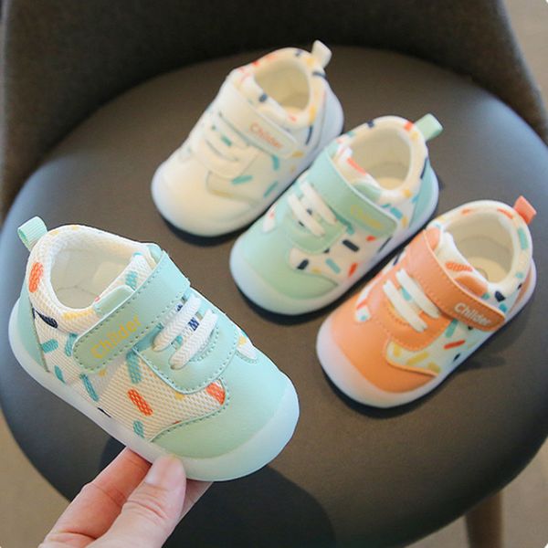 

2023 baby walking shoes baby shoes girl spring and autumn style boy soft sole anti-skid spring 0-1 to 2 years old 3 children's running, Black