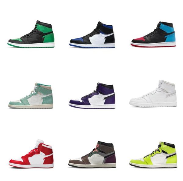 

og men women high 1s basketball shoes chicago lost found gorge green stage haze diamond dark mocha patent bred panda university blue jumpman