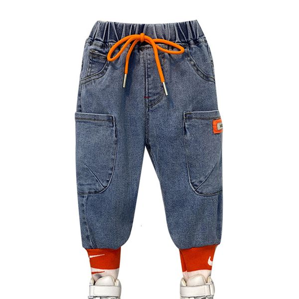 

jeans jeans for boy patchwork boys jeans pants spring autumn kid jeans casual style kids clothing 6 8 10 12 14 230306, Blue