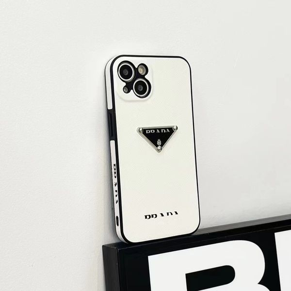 Vacker designer P Leather Phone Cases iPhone 14 13 12 11 Pro Max 14Promax 13Promax 14Pro 14Plus 13Pro 12Pro 11Pro Plus Luxury Brand Case med Box Packing 6KO3 6KO3