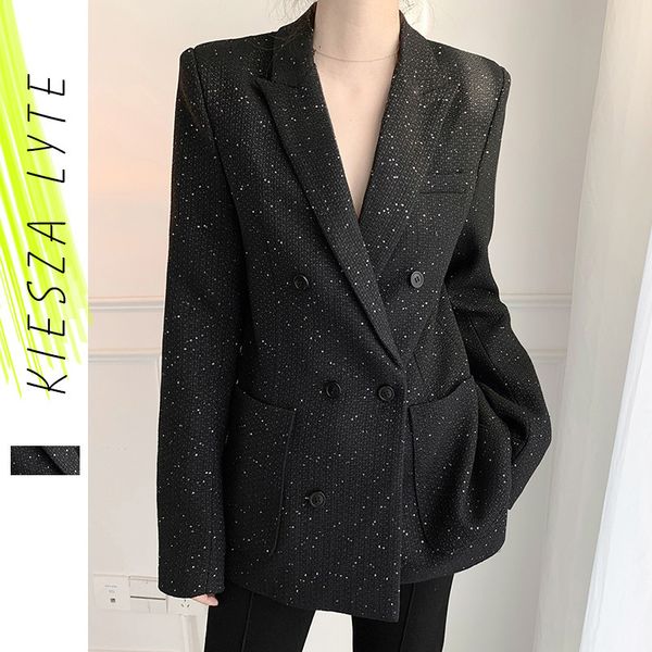 

women's suits blazers korean fashion suit jacket for woman black suit blazer office ladies blazer business jackets female clothes autum, White;black