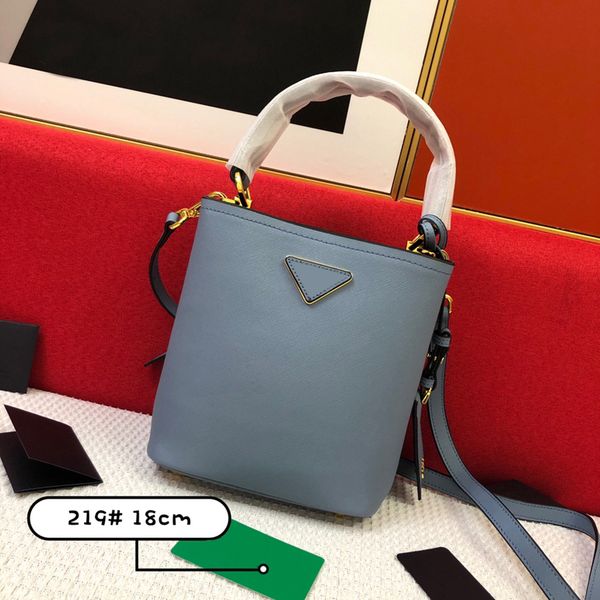 

2023 designer panier bag ladies handbag small saffiano leather fashion shoulder bag luxury crossbody bag retro bucket bag new