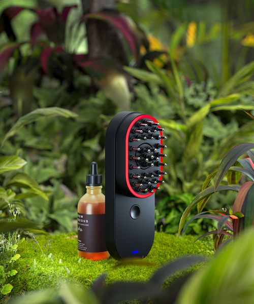 

ems hair comb, hair brush,elec hair brush,lift comb, Silver