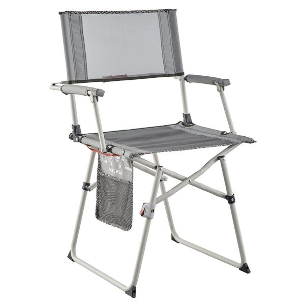 

decathlon quechua director folding camping chair gray