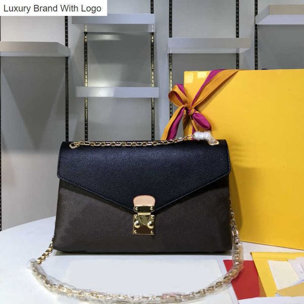 

l bag handbags crossbody bag women flap shoulder messenger bag canvas calfskin golden chain lady hand bag handbags f1kj, Black