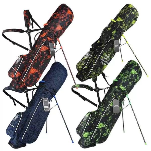 

special price ouul golf bag light weight bracket double shoulder water splash proof nylon fabric 1.2kg, Black;red
