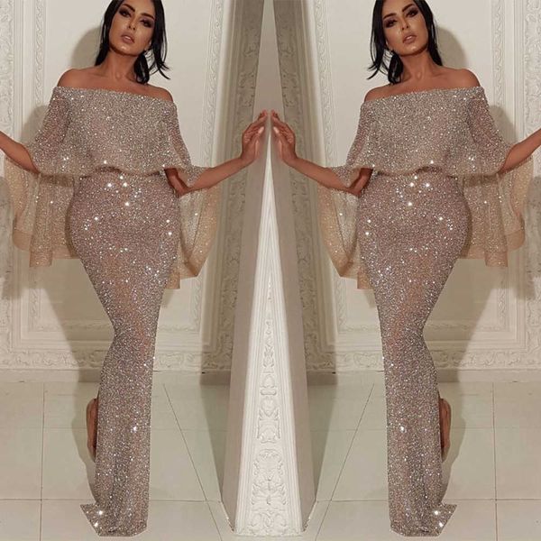 

party dresses 2023 new style large ruffle breast wrap off shoulder dress with buttock split evening dress t230303, White;black