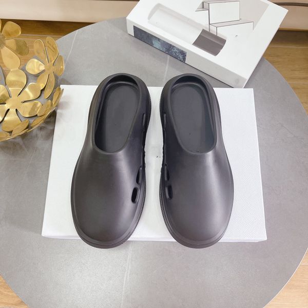 

fashion mens designer slippers womens slides sandals men luxury shoes summer beach slide flat with box flower women sneakers leather rubber, Black