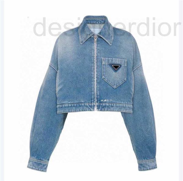 

women's jackets designer women denim slim style down parkas for lady with letter zippers button budge spring autumn coat jeans fashion, Black;brown